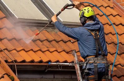 Démoussage et hydrofuge de toiture à Brech